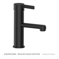 Adero Medium Basin Mixer - 4 Star Brushed Black Sapphire (Lf)