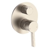 Adero Rotary Diverter Wall Mixer Brushed Nickel