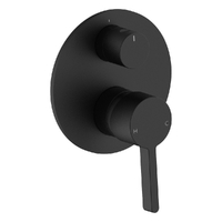 Adero Rotary Diverter Wall Mixer Matt Black