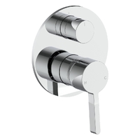 Adero Rotary Diverter Wall Mixer Chrome Trim Kit