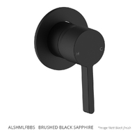 Adero Wall Mixer Brushed Black Sapphire (Lf)