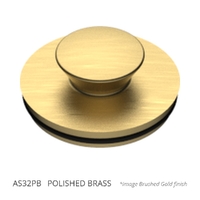 32Mm Anello Stopper Polished Brass