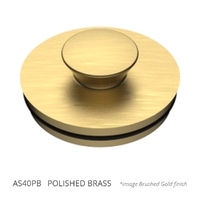 40Mm Anello Stopper Polished Brass