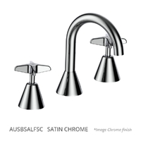 Aurora Star Basin Set - Fixed Spout - 4 Star - Jumper Valve Satin Chrome (Lf)