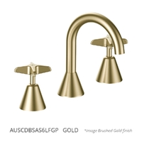 Aurora Star Basin Set - Swivel Spout - 6 Star - 3/4 Turn Ceramic Gold (Lf)