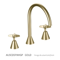 Aurora Star Hob Spa Set - 3/4 Turn Ceramic Gold