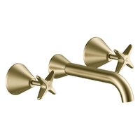 Aurora Star Wall Spa Set - 3/4 Turn Ceramic Brushed Gold