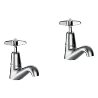 Aurora Star Wall Sink/Laundry Set - 4 Star - 3/4 Turn Ceramic Chrome (Lf)