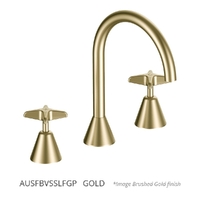 Aurora Star Vanitee Sink Set - 4 Star - Jumper Valve Gold (Lf)