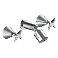 Aurora Star Shower Set - Sileno Shower - 3 Star - Jumper Valve Chrome