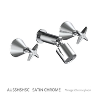 Aurora Star Shower Set - Sileno Shower - 3 Star - Jumper Valve Satin Chrome