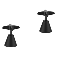 Aurora Star Wall Top Assembly - Jumper Valve Matt Black (Lf)
