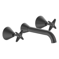 Aurora Star Wall Basin Set - 6 Star - Jumper Valve Gunmetal (Lf)