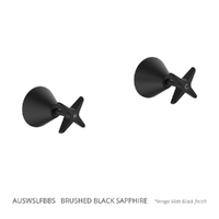 Aurora Star Wall Top Assembly - Jumper Valve Brushed Black Sapphire (Lf)
