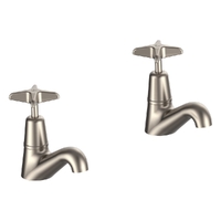 Aurora Star Wall Sink/Laundry Set - 4 Star - Jumper Valve Brushed Nickel (Lf)