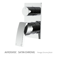 Aviad Rotary Diverter Wall Mixer Satin Chrome