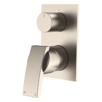 Aviad Rotary Diverter Wall Mixer Brushed Nickel Trim Kit