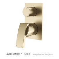 Aviad Rotary Diverter Wall Mixer Gold Trim Kit