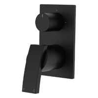 Aviad Rotary Diverter Wall Mixer Matt Black Trim Kit