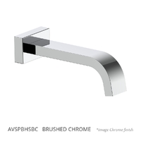 Aviad Wall Outlet - Bath - 156Mm Brushed Chrome