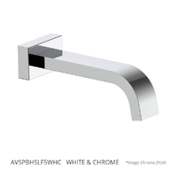 Aviad Wall Outlet - Basin/Sink - 156Mm 6 Star  White &amp; Chrome (Lf)