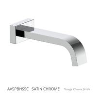 Aviad Wall Outlet - Bath - 156Mm Satin Chrome