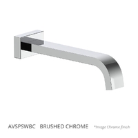 Aviad Wall Outlet - Bath - 214Mm Brushed Chrome