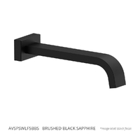 Aviad Wall Outlet - Basin/Sink - 214Mm 6 Star Brushed Black Sapphire (Lf)