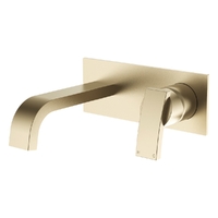 Aviad Horizontal Wall Mixer Set - Bath - 156Mm Outlet Brushed Gold Trim Kit