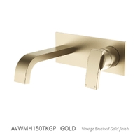 Aviad Horizontal Wall Mixer Set - Bath - 156Mm Outlet Gold Trim Kit