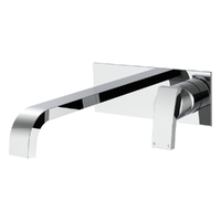 Aviad Horizontal Wall Mixer Set - Bath - 206Mm Outlet Chrome