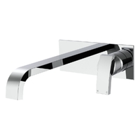 Aviad Horizontal Wall Mixer Set - Bath - 206Mm Outlet Chrome Trim Kit