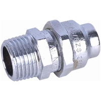 Flared Compression Union Chrome Plated 15MI X 15C LF
