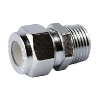 15MI X 15C Nylon Compression Union Chrome Plated 