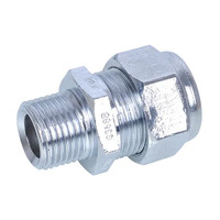 15MI X 20C Nylon Compression Union Reducing Chrome Plated 