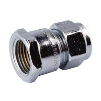 20FI X 15C Nylon Compression Union Chrome Plated 