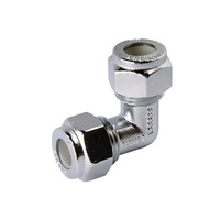 15C X 15C Nylon Compression Elbow Chrome Plated 