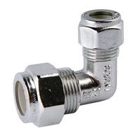 20C X 15C Nylon Compression Elbow Reducing Chrome Plated 