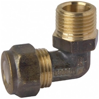 20MI X 20C Elbow MI X C Nylon Compression Brass