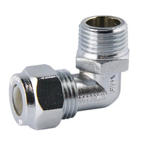 20MI X 20C Nylon Compression Elbow Chrome Plated 
