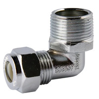 20MI X 15C Nylon Compression Elbow Chrome Plated 