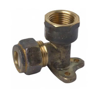 15FI X 15C Nylon Compression Elbow Lugged Brass 