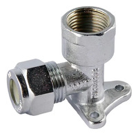 15FI X 15C Nylon Compression Elbow Lugged Chrome Plated 