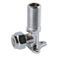 15MI X 15C Nylon Compression Extended Elbow Lugged Chrome Plated 