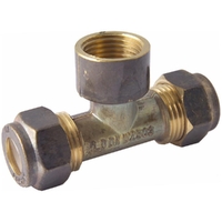 15C X 15C X 15FI Tee Double Union Nylon Compression Brass