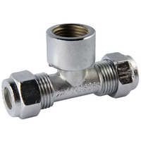 15C X 15C X 15FI Nylon Compression Tee Double Chrome Plated 