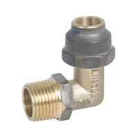 15MI X 15C Flared Compression Elbow Brass 