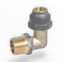 15mm MI X 15mm FL Flared Compression Elbow Brass No Barcode