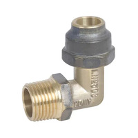 40MI X 40C Flared Compression Elbow Brass 