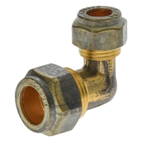 20C X 15C Copper Compression Elbow Reducing Brass 
